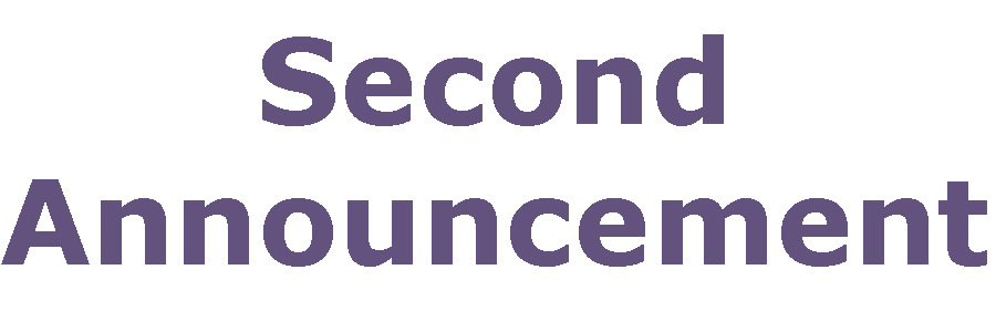 Second Announcement